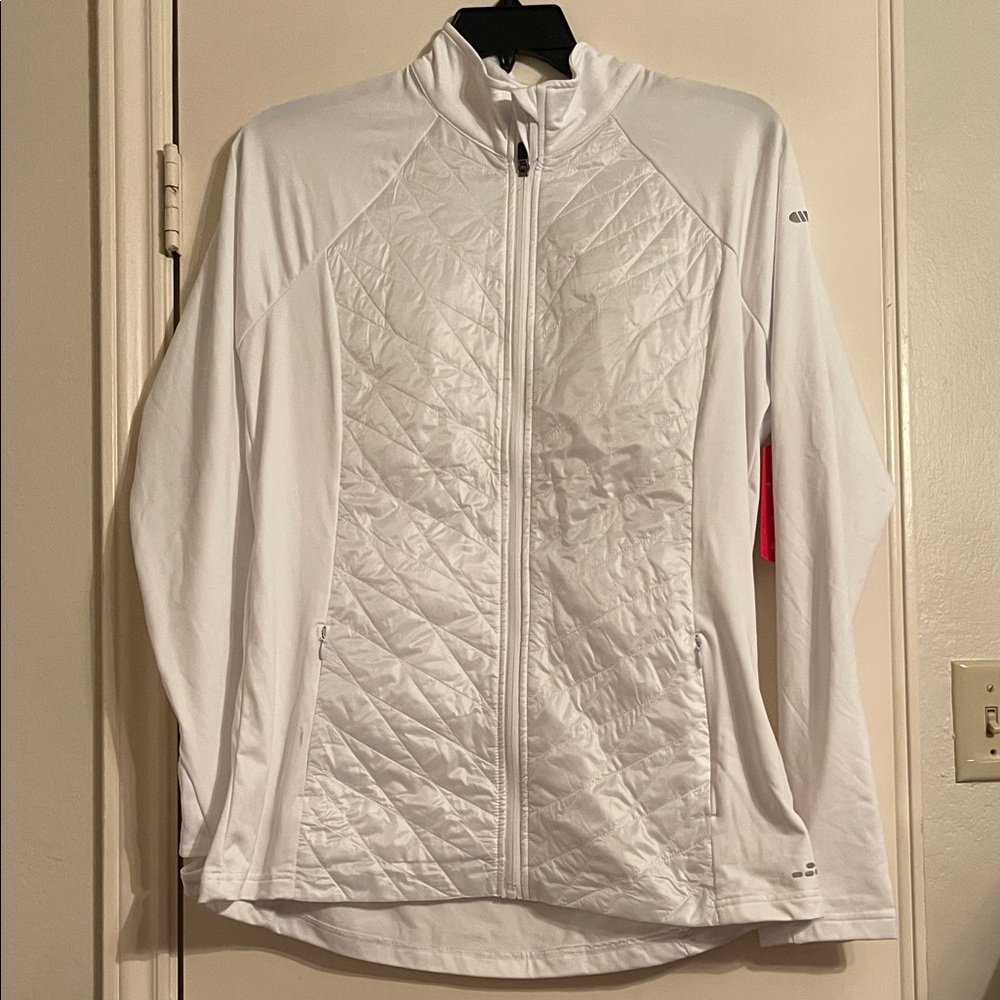 Women's White Quilted Jacket